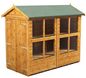 Power 8x4 Apex Potting Shed - Double Door